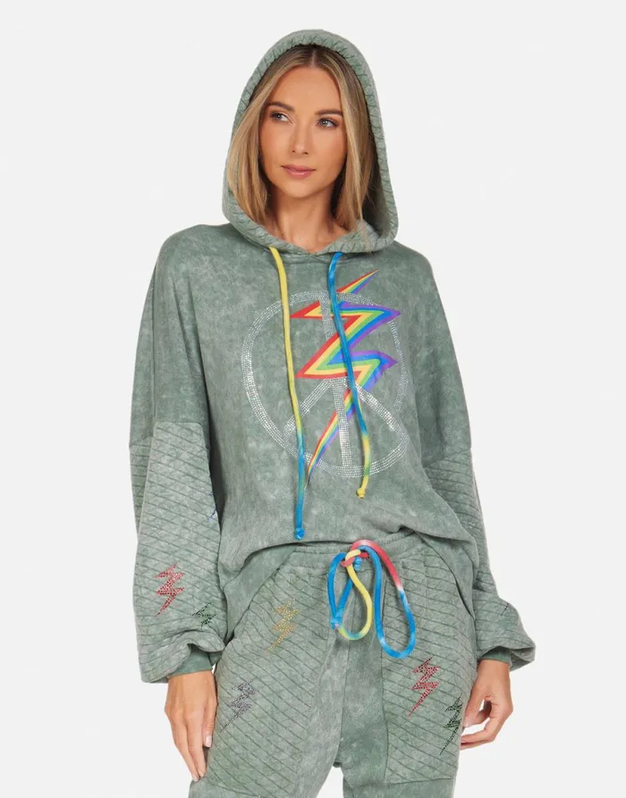 Serilda Crystal Lightning Peace Military Mineral Primary Tie Dye Women039s Lauren Moshi Hoodies