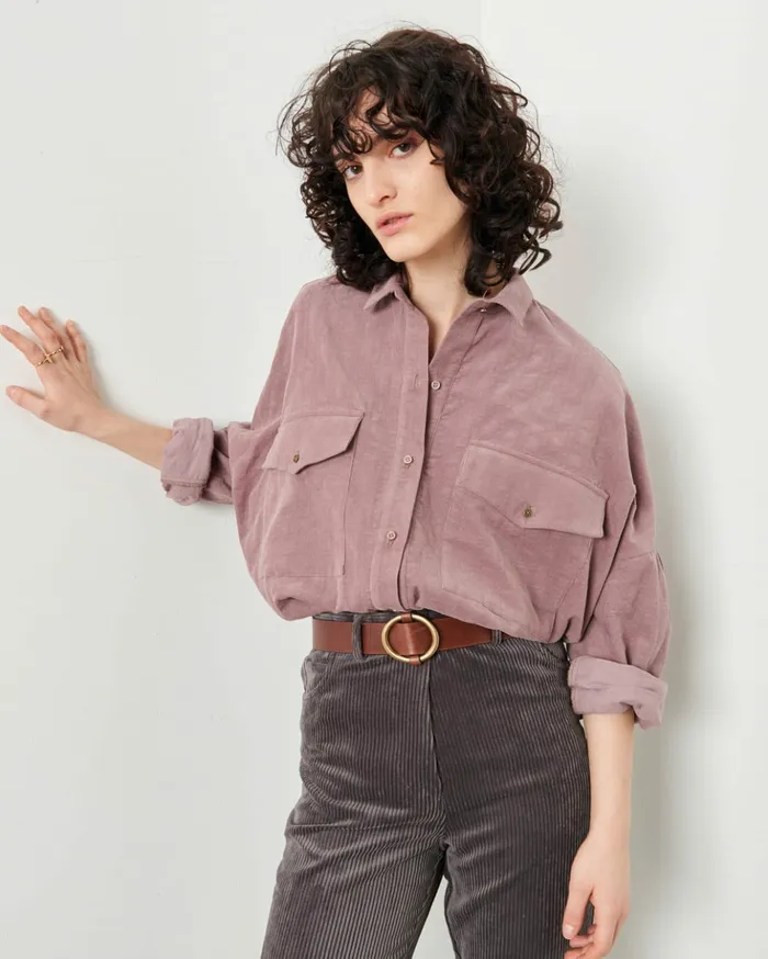 Sessn Womens Shirts And Blouses Bota velvet Wild Lila Casaul
