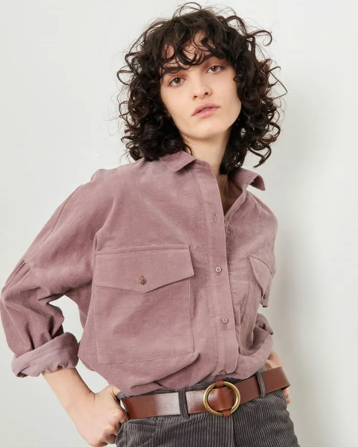 Sessn Womens Shirts And Blouses Bota velvet Wild Lila Casaul
