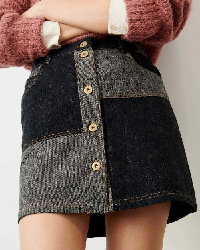 Sessn Womens Skirts And Shorts Baby doo GreyBlack Cheap On Sale
