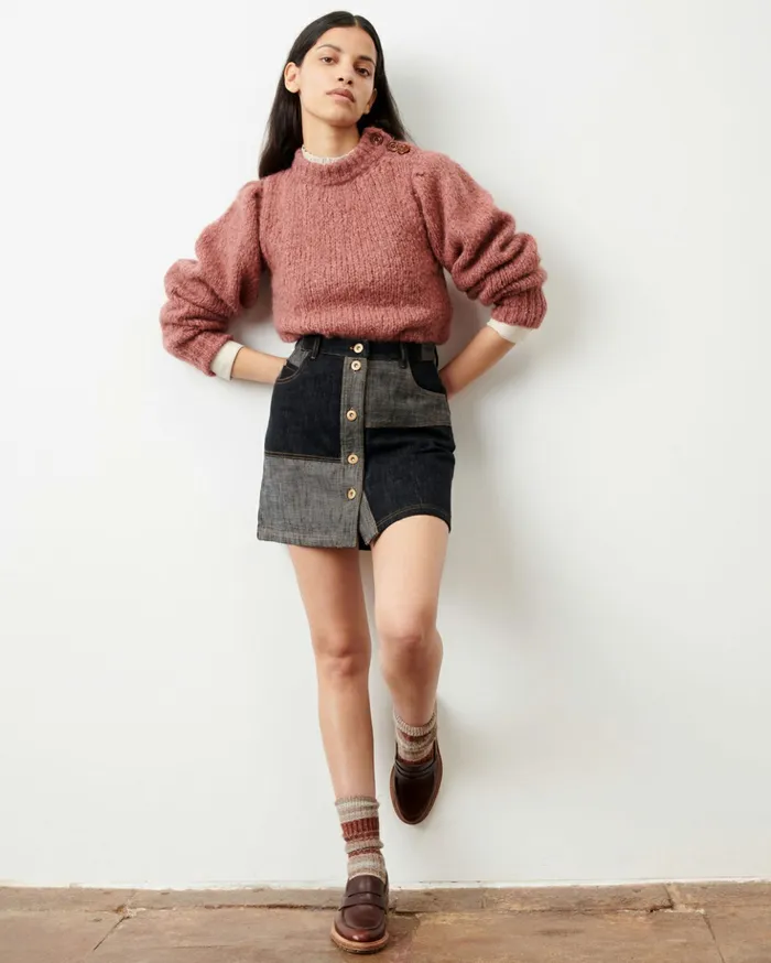 Sessn Womens Skirts And Shorts Baby doo GreyBlack Cheap On Sale