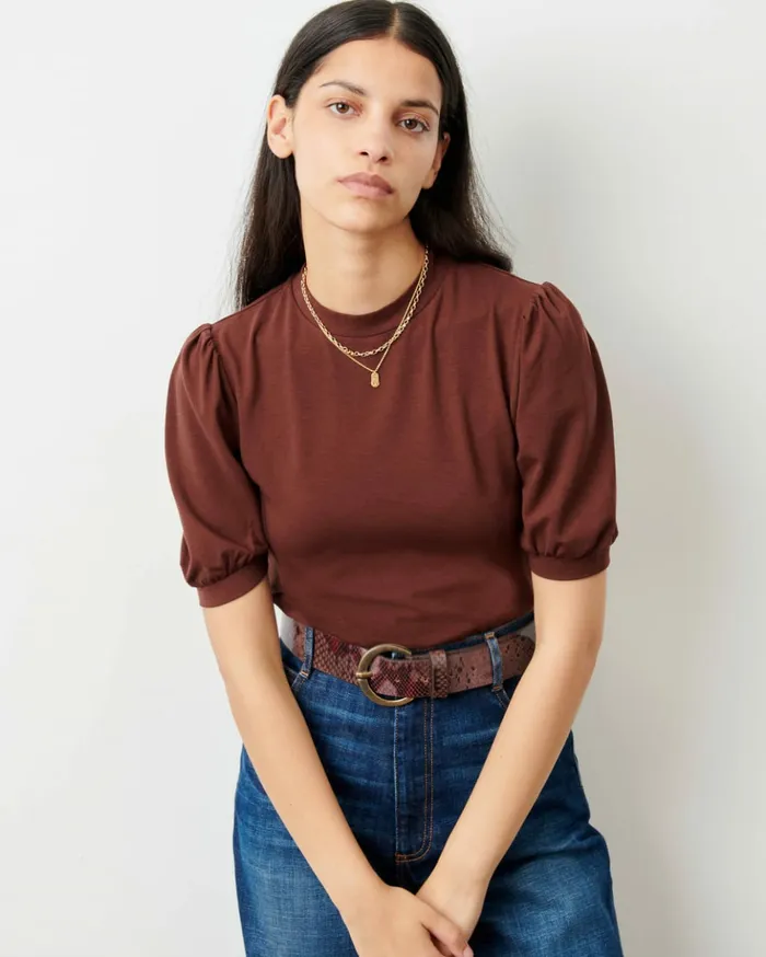 Sessn Womens TShirts And Tops Ameland Brownwhisky For Sale