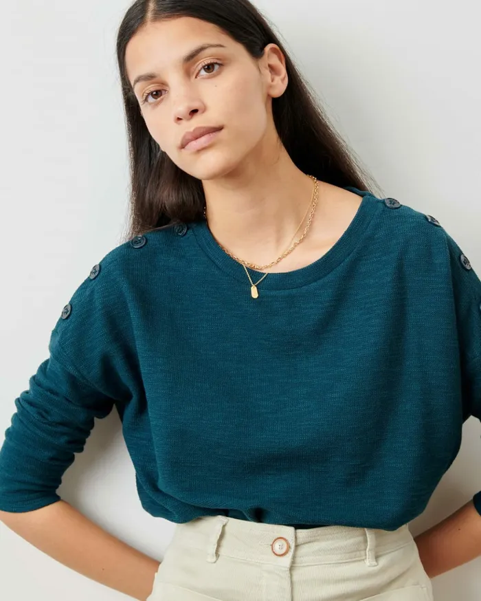 Sessn Womens TShirts And Tops Austin Indian Teal Near Me
