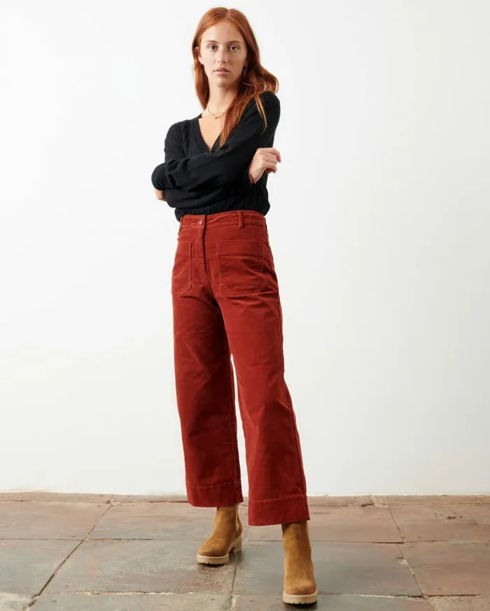 Sessn Womens Trousers Hudson street Massala