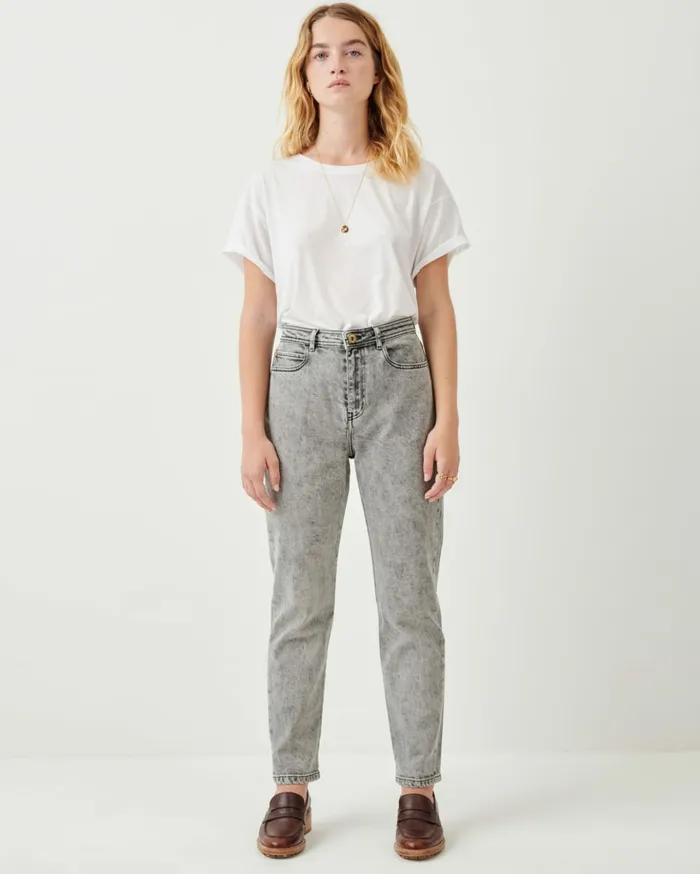 Sessn Womens Trousers Momon o Snow Black