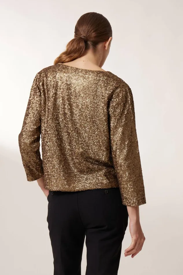 Shirts and Blouses Women Leon and Harper Cassy Pln Blouse Gold