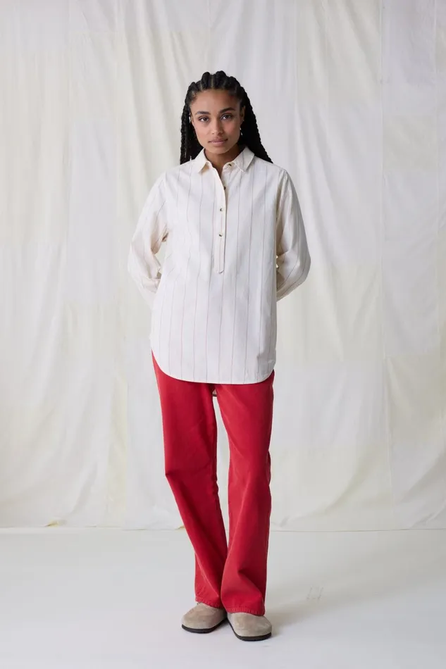 Shirts and Blouses Women Leon and Harper Chipo Stripe Shirt Off White