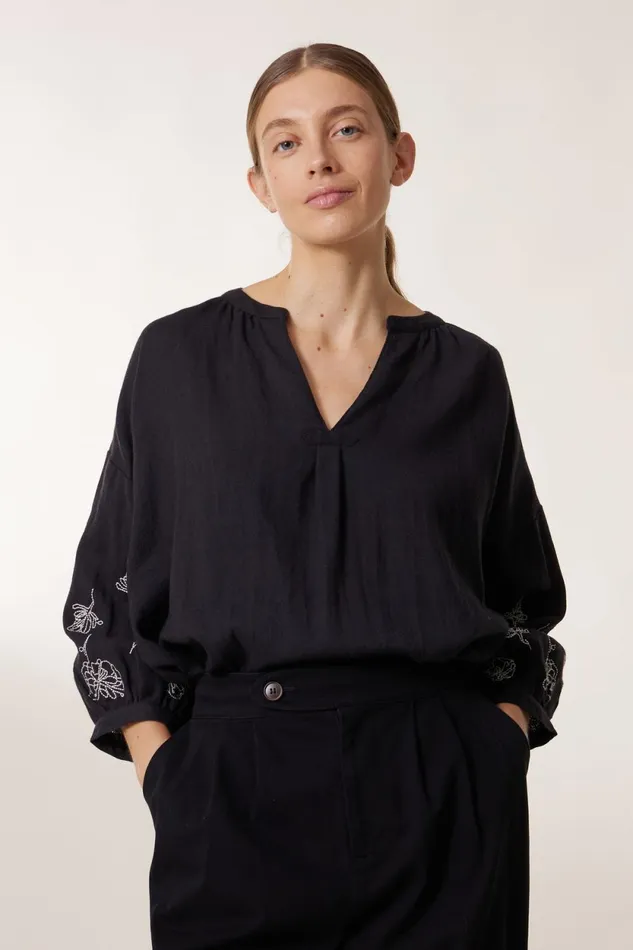 Shirts and Blouses Women Leon and Harper Club Pln Blouse Carbone