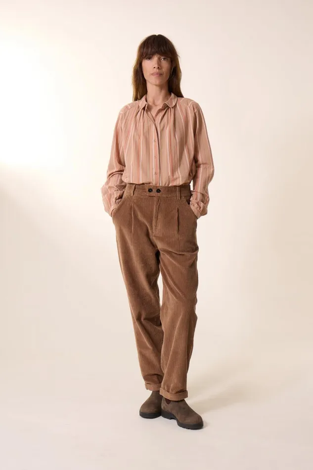 Shirts and Blouses Women Leon and Harper Cob Multi Shirt Beige