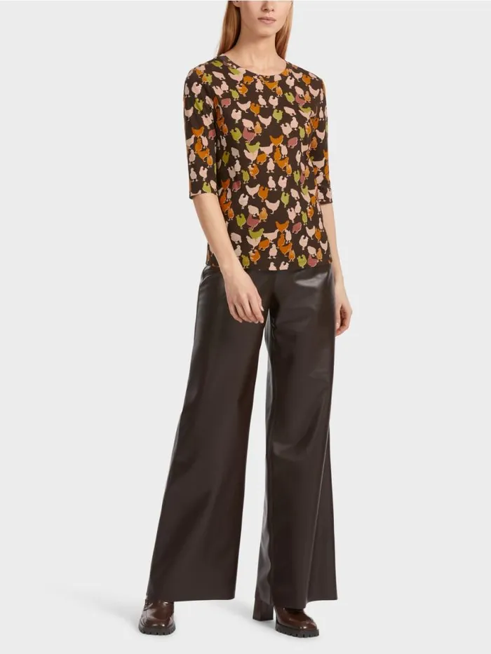 Shirts and Tops Damen Marc Cain ChickenTShirt Dark Wood