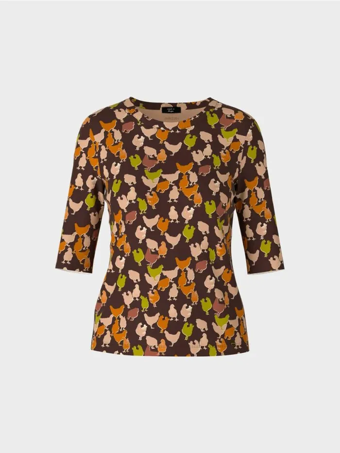 Shirts and Tops Damen Marc Cain ChickenTShirt Dark Wood