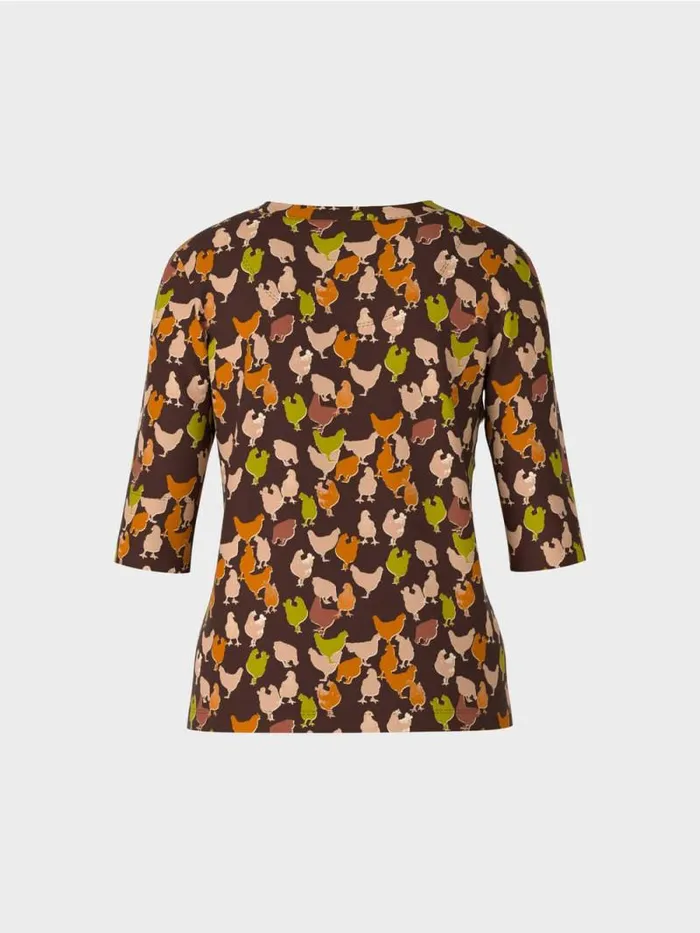 Shirts and Tops Damen Marc Cain ChickenTShirt Dark Wood