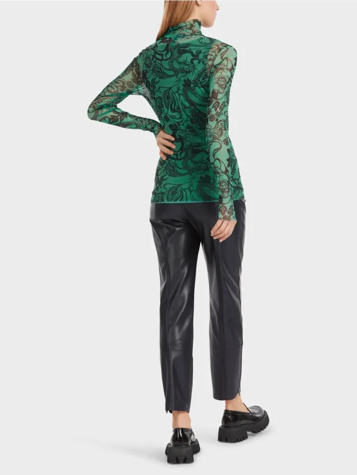 Shirts and Tops Damen Marc Cain Longsleeve Aus Bedrucktem Tll Enamel