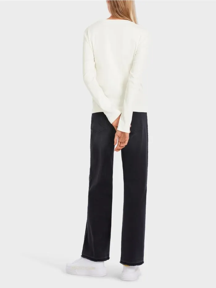 Shirts and Tops Damen Marc Cain TShirt Im SternenDessin Offwhite