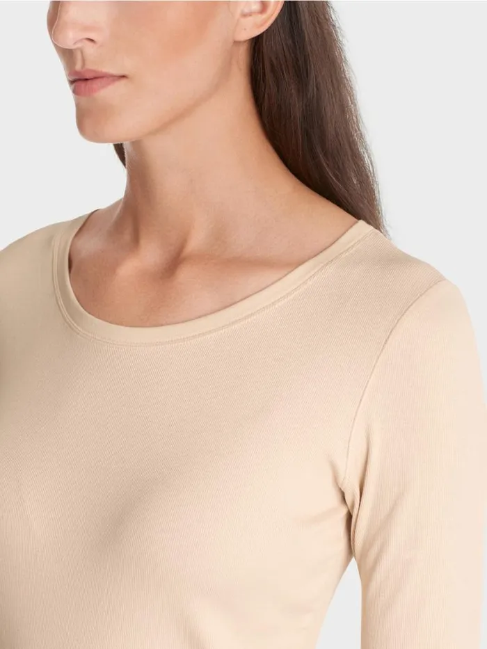 Shirts and Tops Damen Marc Cain TShirt Mit rmel Dark Cream