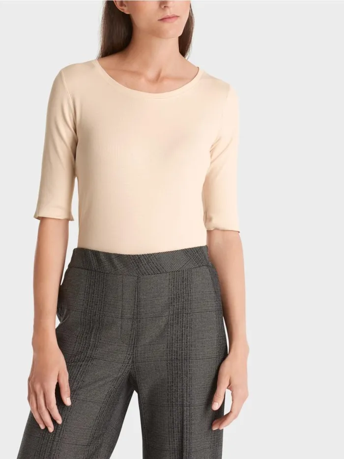 Shirts and Tops Damen Marc Cain TShirt Mit rmel Dark Cream