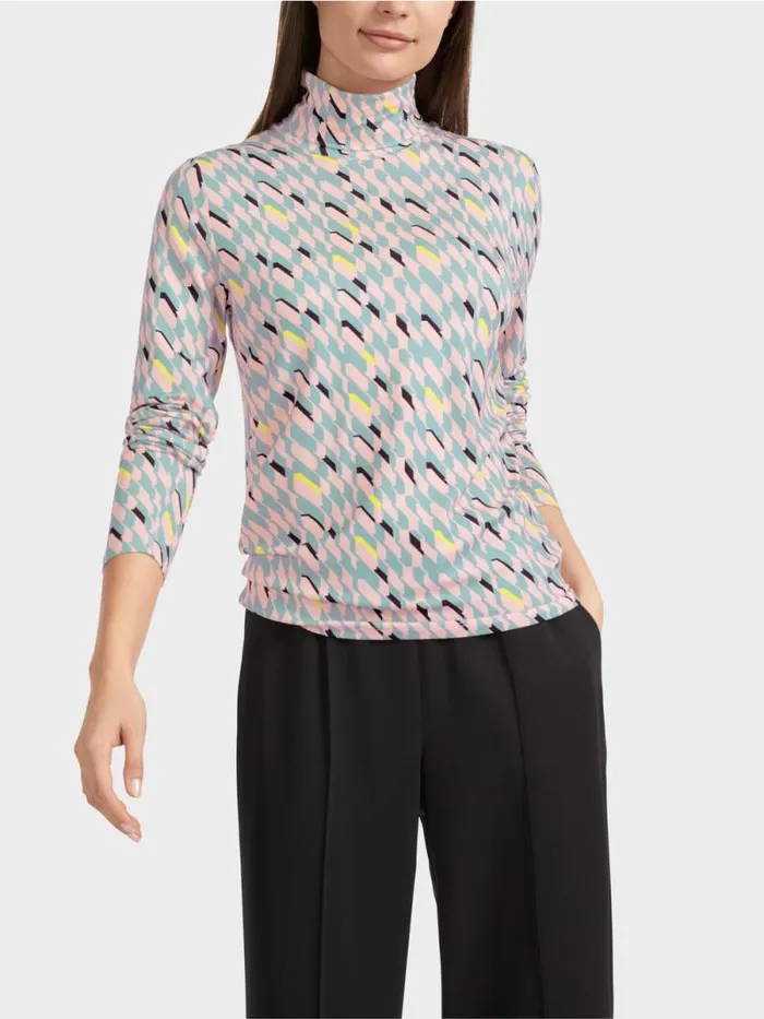 Shirts and Tops Damen Marc Cain TShirt Mit Rollkragen Dark Sky Blue