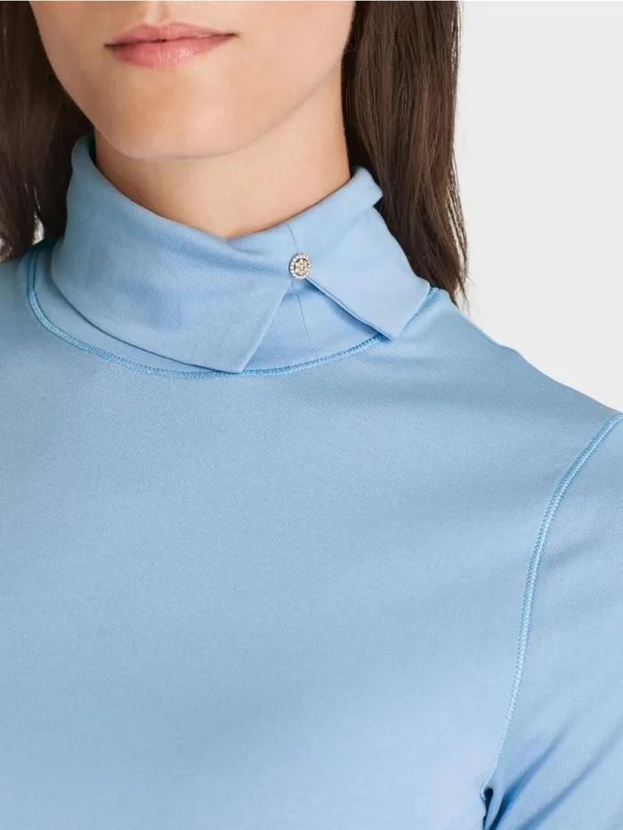 Shirts and Tops Damen Marc Cain TShirt Mit Rollkragen Dark Summer Sky