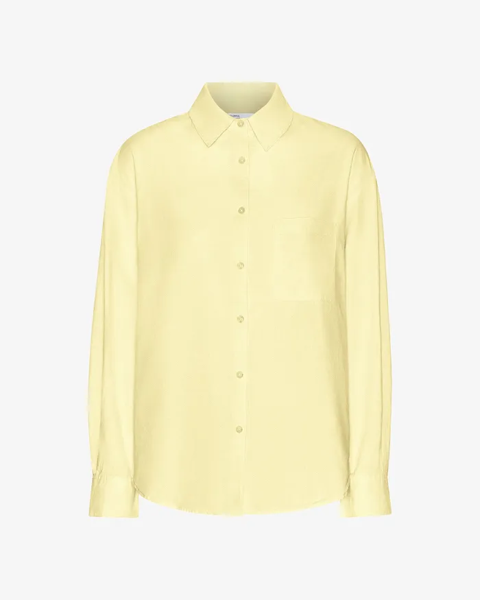 Shirts Colorfulstandard Women Organic Oversized Shirt 8211 Soft Yellow
