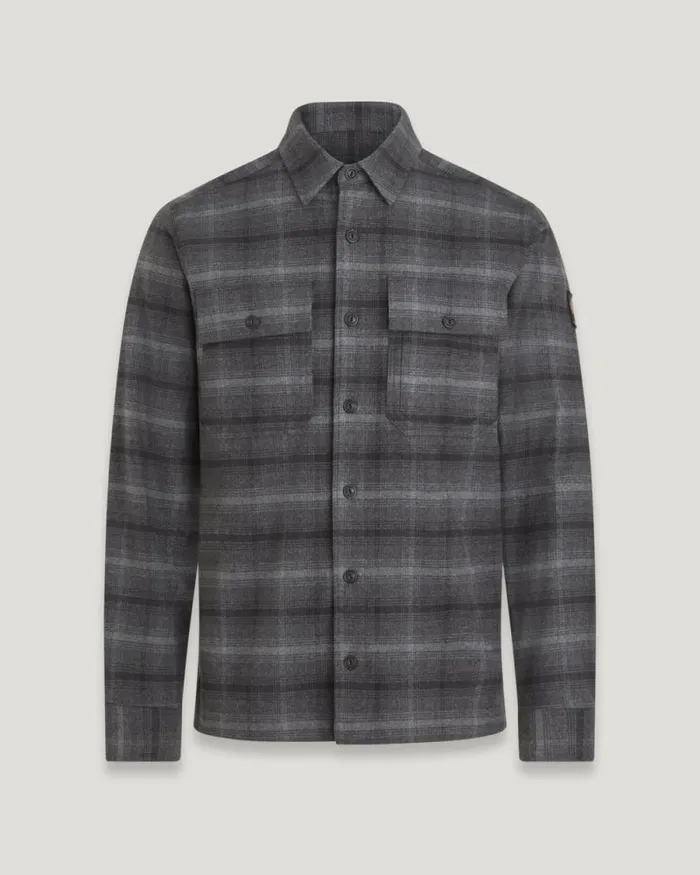 Shirts Men Belstaff Fallgate Shirt Dark Charcoal