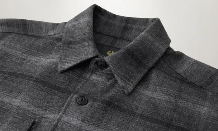 Shirts Men Belstaff Fallgate Shirt Dark Charcoal Shirts Men Belstaff Fallgate Shirt Dark Charcoal