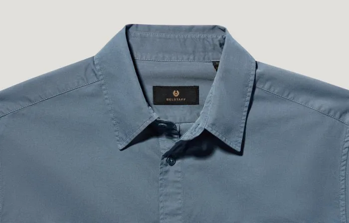 Shirts Men Belstaff Scale Shirt Blue Flint Shirts Men Belstaff Scale Shirt Blue Flint