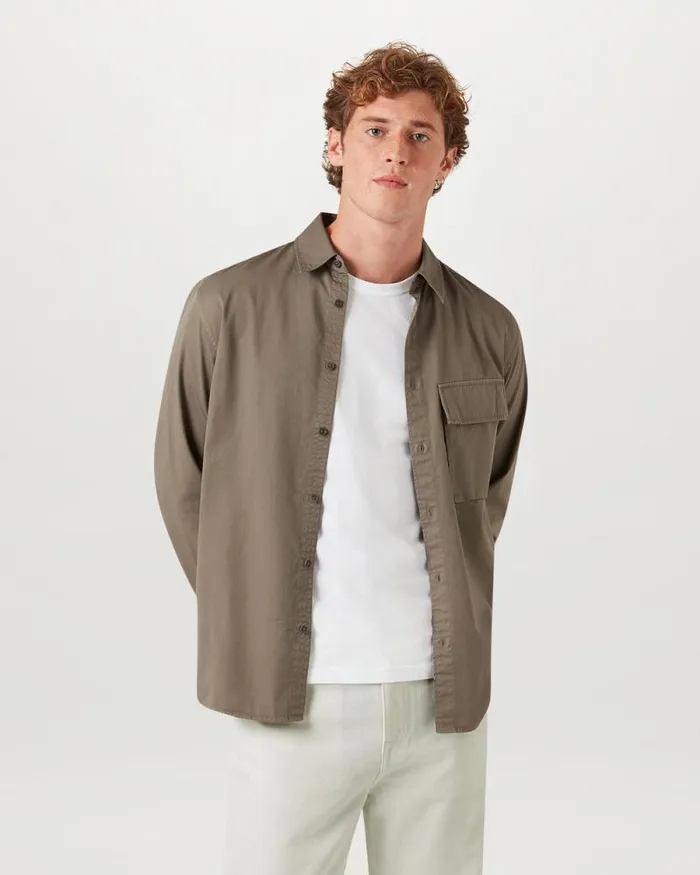 Shirts Men Belstaff Scale Shirt Surplus Green Shirts Men Belstaff Scale Shirt Surplus Green