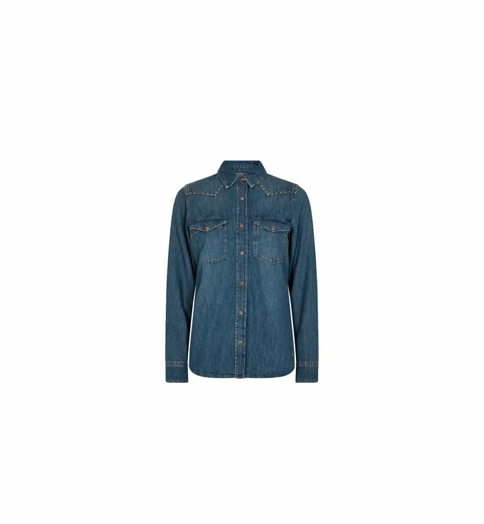 Shirts MMElvira Denim Shirt Blue 8211 MOS MOSH Women Shirts MMElvira Denim Shirt Blue 8211 MOS MOSH Women