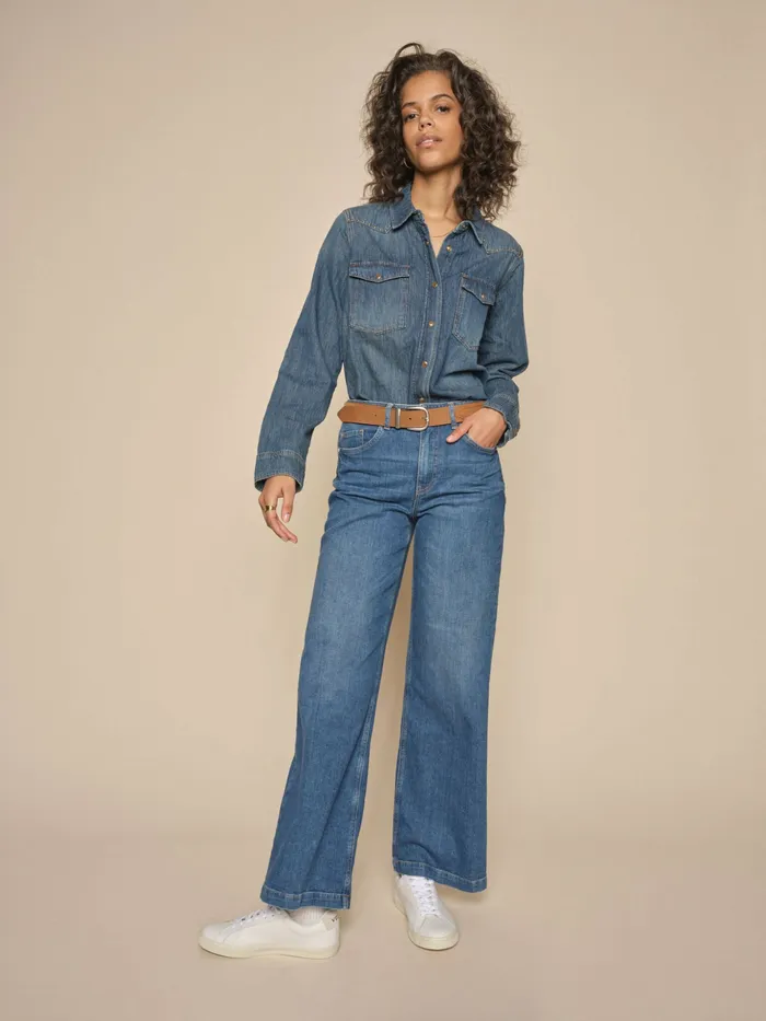 Shirts MMElvira Denim Shirt Blue 8211 MOS MOSH Women Shirts MMElvira Denim Shirt Blue 8211 MOS MOSH Women