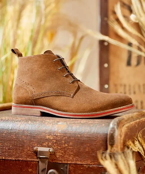 Shoes Boots and Trainers Apparel Austin Suede Casual Boots Rich Brown Joebrowns