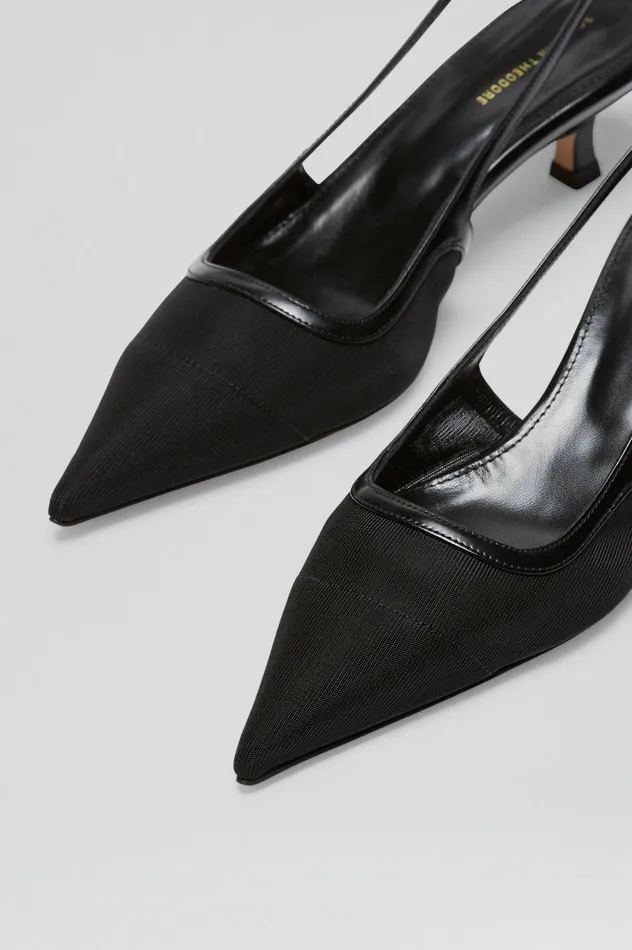 Shoes Scanlan Theodore Women FINE MESH SLINGBACK 45 BLACK Shoes Scanlan Theodore Women FINE MESH SLINGBACK 45 BLACK