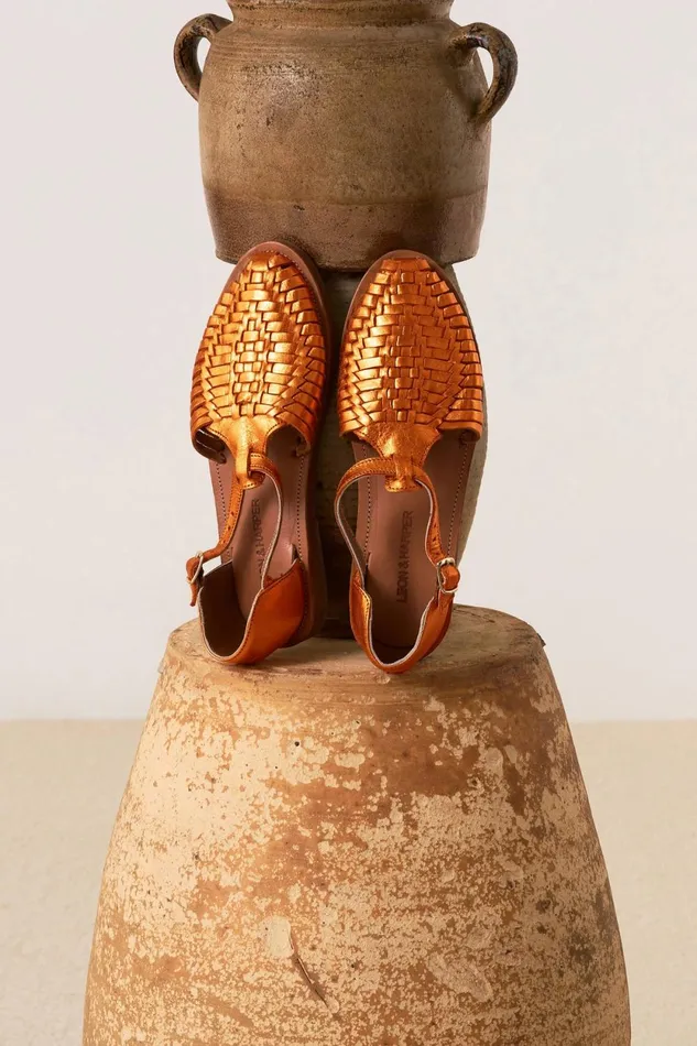 Shoes Women Leon and Harper Acapulco P23 Sandals Orange
