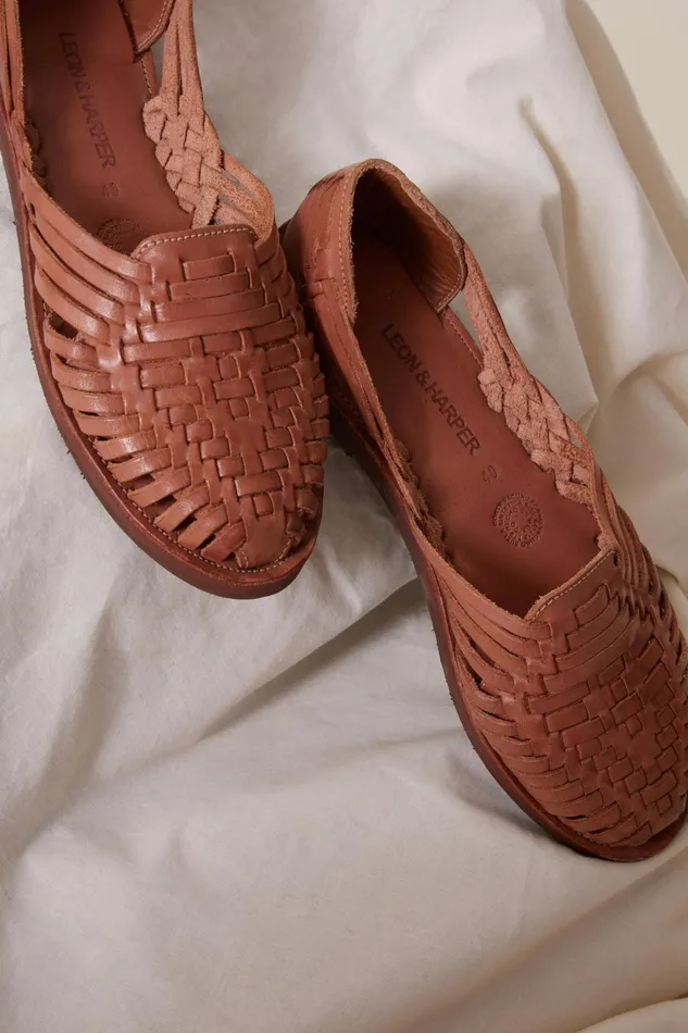 Shoes Women Leon and Harper Pachucca P24 Sandals Natural