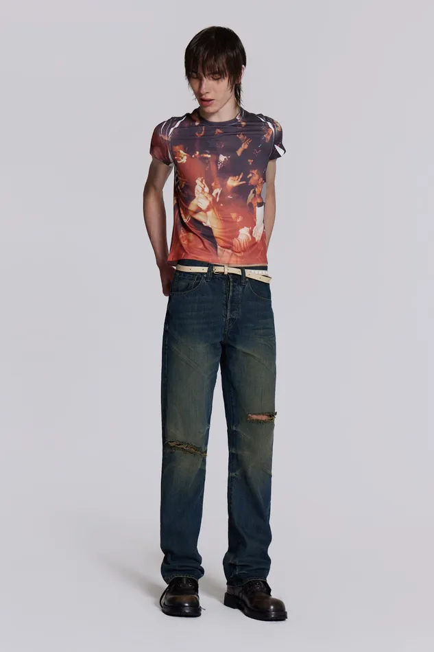 Shop Busted Scott Jeans Men Denim Jaded London