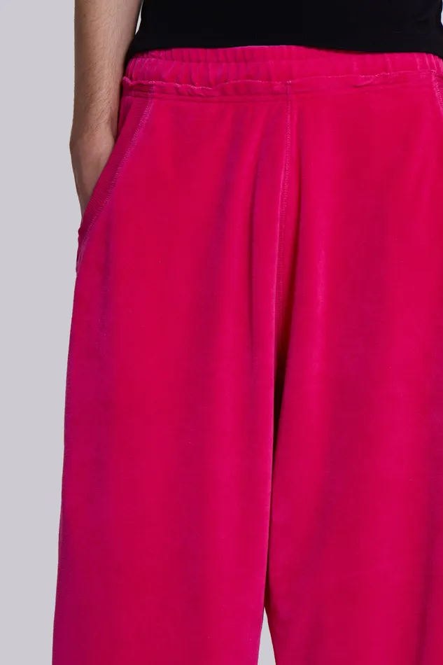 Shop Hot Pink Velour Monster Joggers Loungewear Jaded London Men
