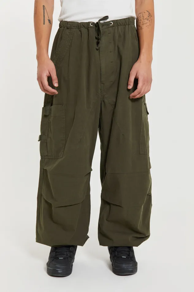 Shop Khaki Parachute Cargo Pants Bestsellers Jaded London Men