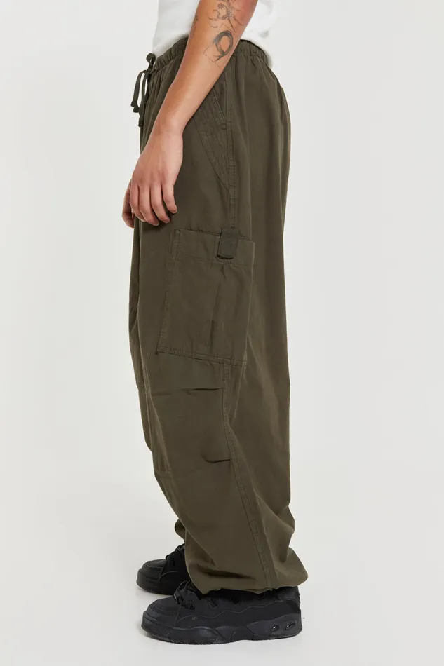 Shop Khaki Parachute Cargo Pants Bestsellers Jaded London Men