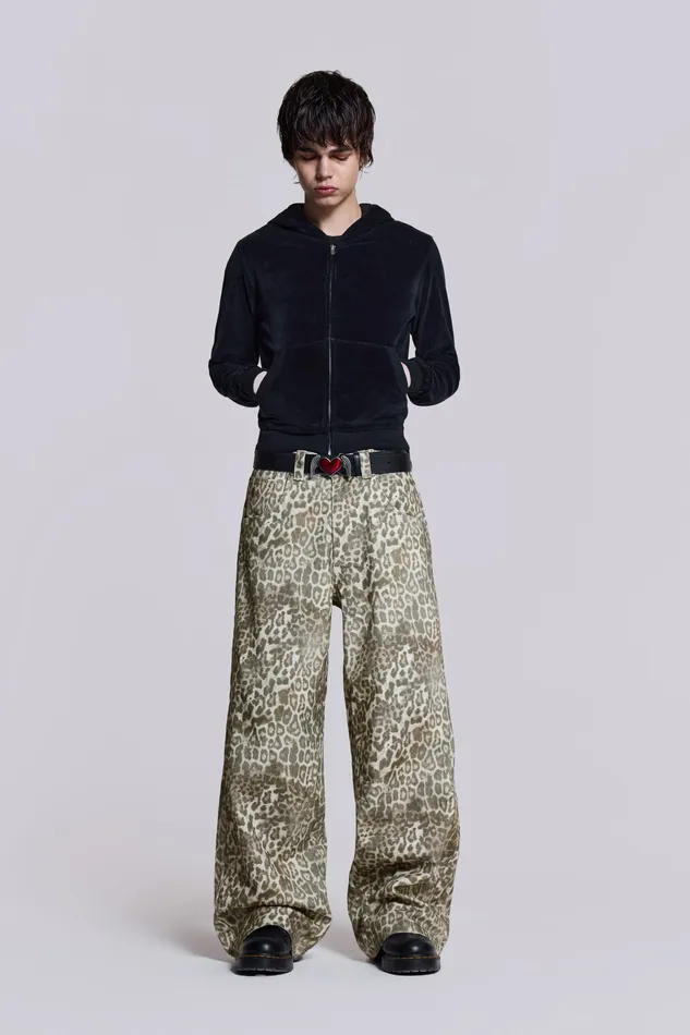 Shop Leopard Fade Colossus Jeans Bestsellers Jaded London Men