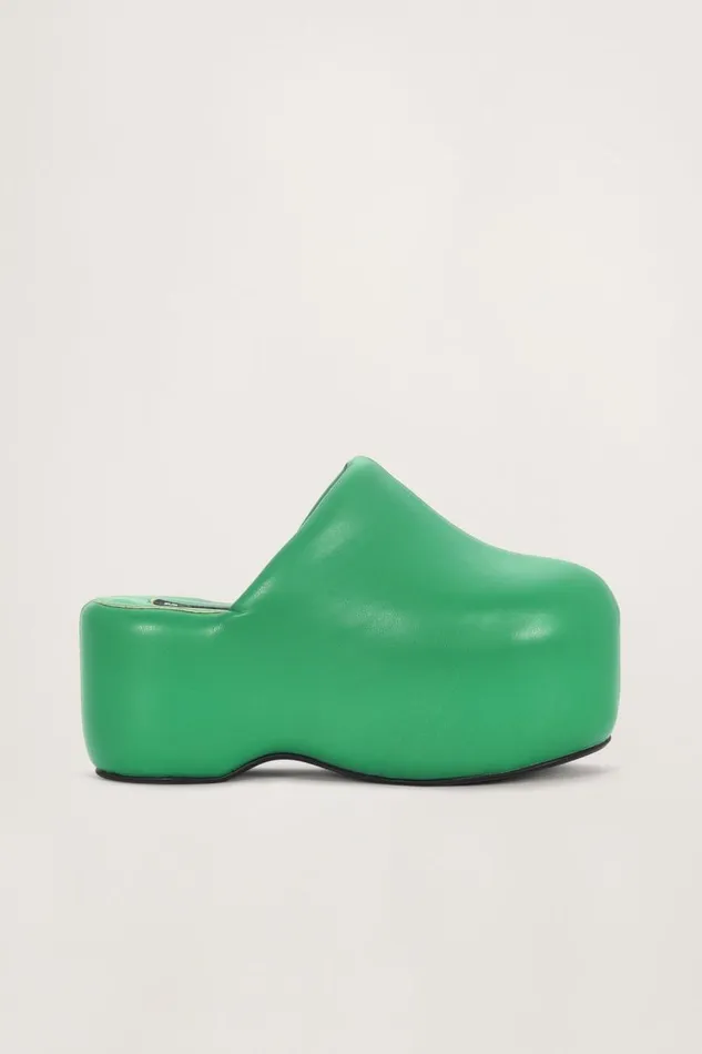 Shop Simon Miller BUBBLE CLOGS Platform Bubble Clog Grass Green