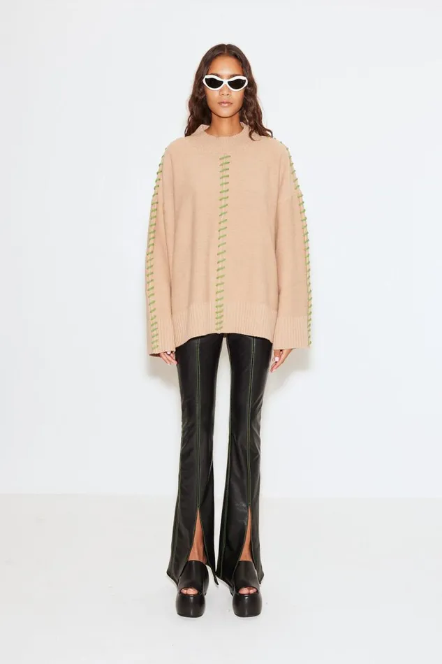Shop Simon Miller KNITWEAR Leith Sweater Milky Way