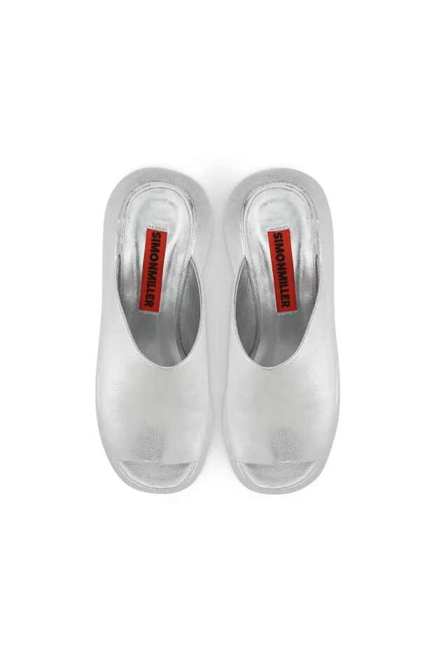 Shop Simon Miller SANDALS Platform Bubble Wedge Silver