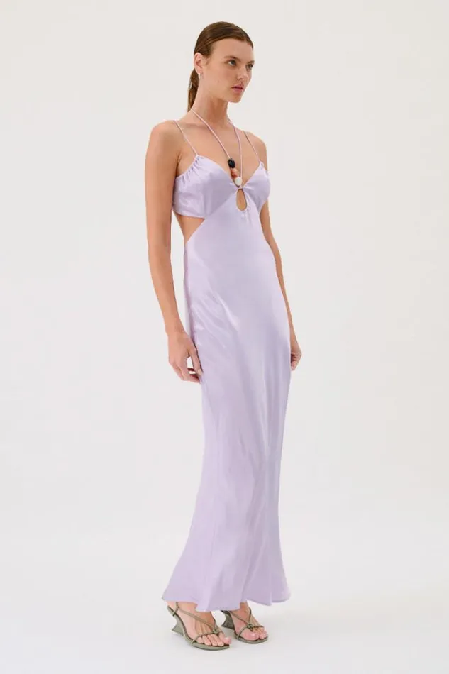 Shop SUBOO Dresses Millenia Halter Maxi Dress 8211 Lilac