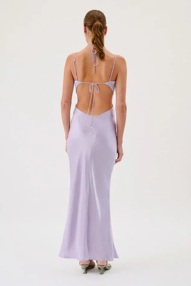 Shop SUBOO Dresses Millenia Halter Maxi Dress 8211 Lilac