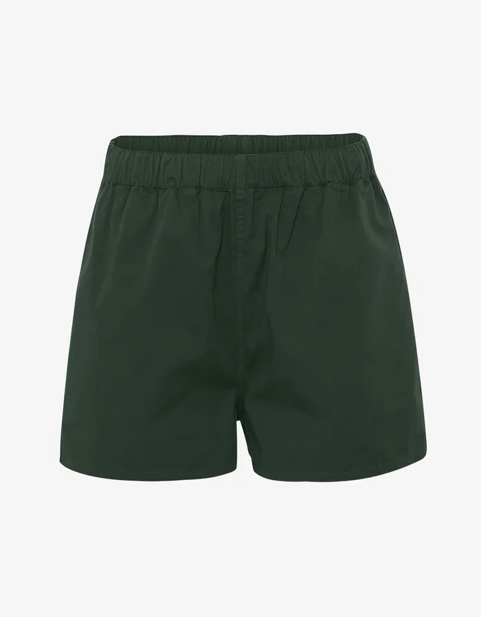 Shorts Colorfulstandard Women Women Organic Twill Shorts 8211 Hunter Green