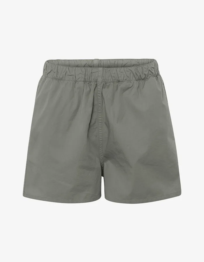 Shorts Women Organic Twill Shorts 8211 Dusty Olive 8211 Colorfulstandard Women
