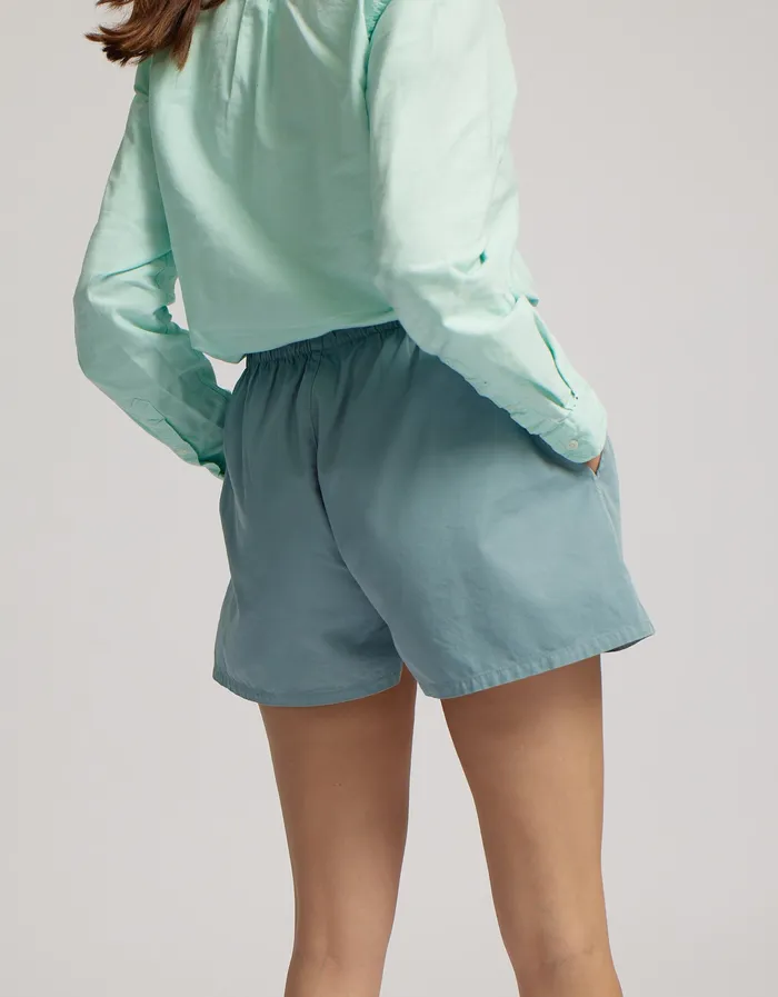 Shorts Women Organic Twill Shorts 8211 Dusty Olive 8211 Colorfulstandard Women
