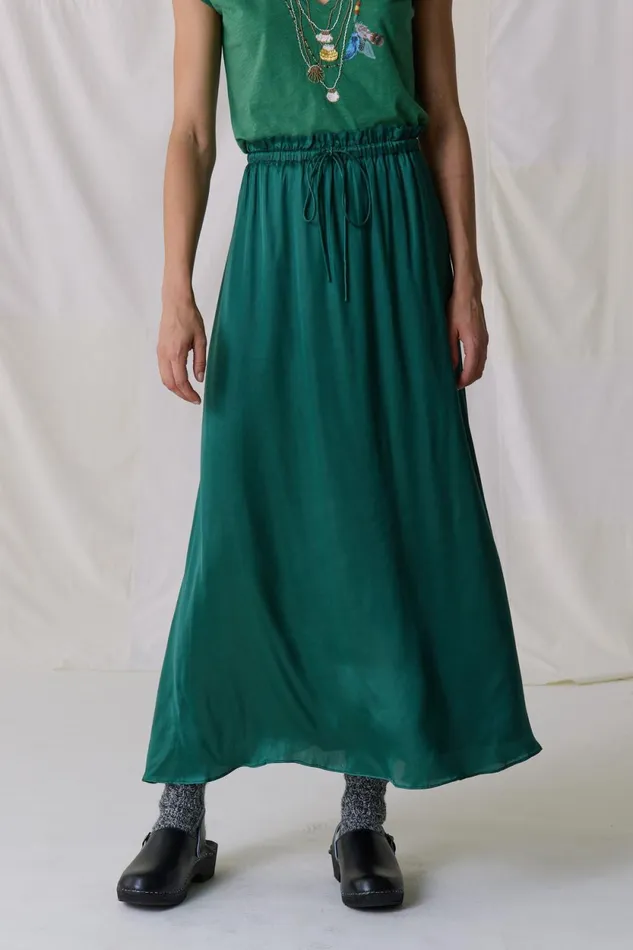 Skirts and Shorts Women Leon and Harper Juliette Plain Skirt Emerald