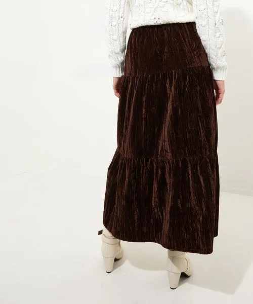 Skirts Apparel Joebrowns Remarkable Velour Tiered Skirt Purple Skirts Apparel Joebrowns Remarkable Velour Tiered Skirt Purple