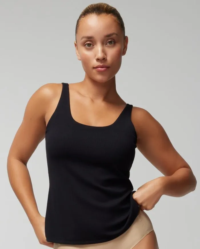 Soma Body Ribbed Bra Cami Polar Night Women Tops and Bodysuits
