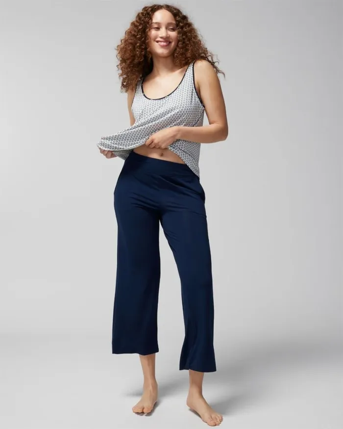 Soma Cool Nights Crop Pants Nightfall Navy Women Matching Sets and Separates